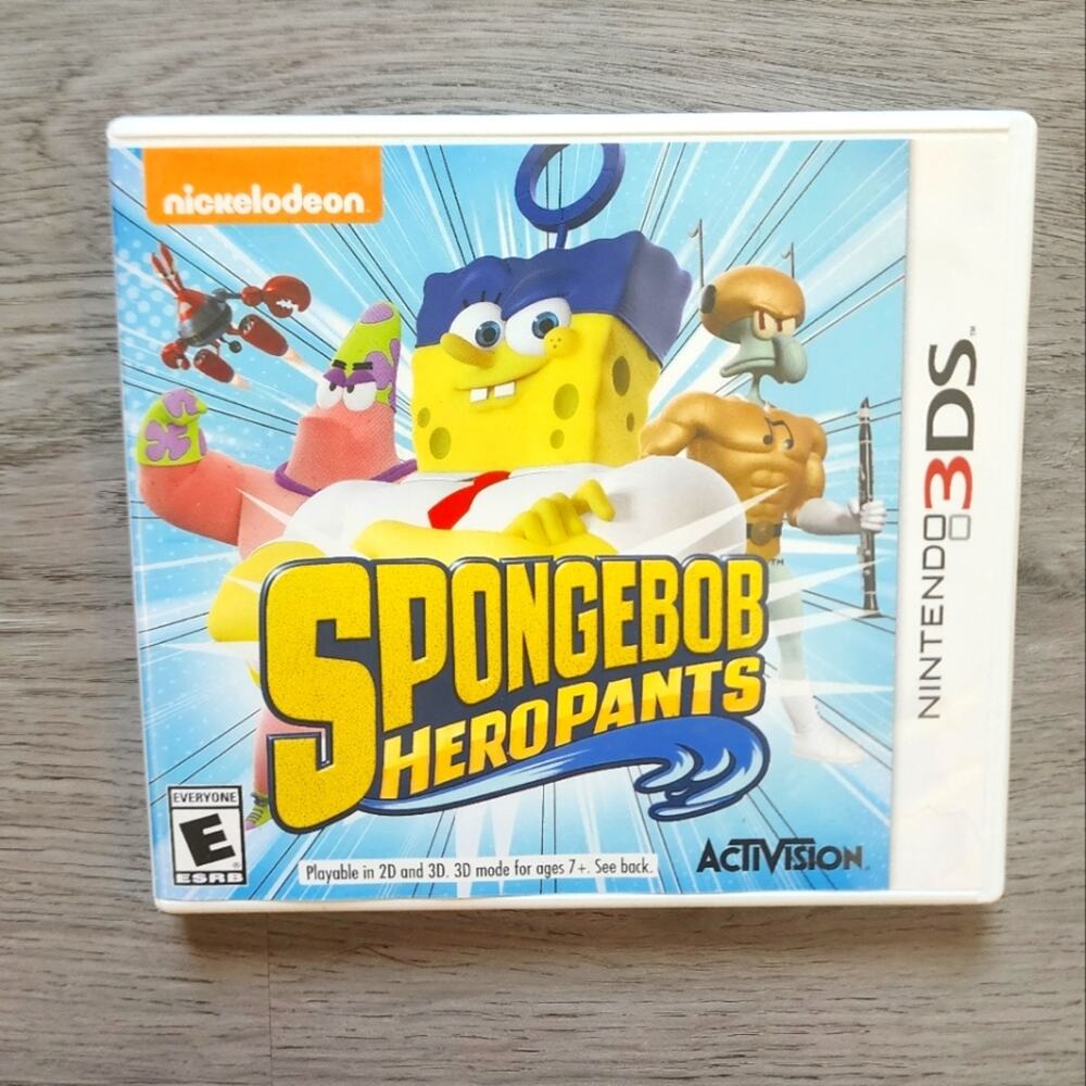 SpongeBob HeroPants Nickelodeon Nintendo 3DS Activision Video Game